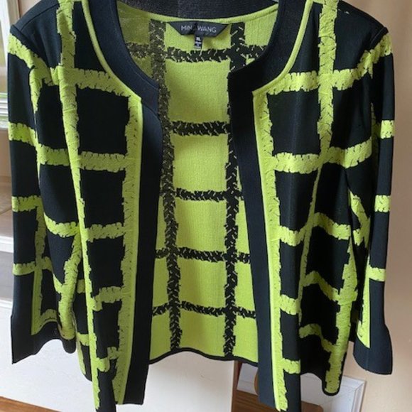 Ming Wang Open Front Jacket and Shell Set XL NWOT - Picture 2 of 9